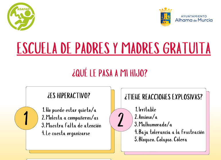 ESCUELA DE PADRES Y MADRES: ¿QUÉ LE PASA A MI HIJO?